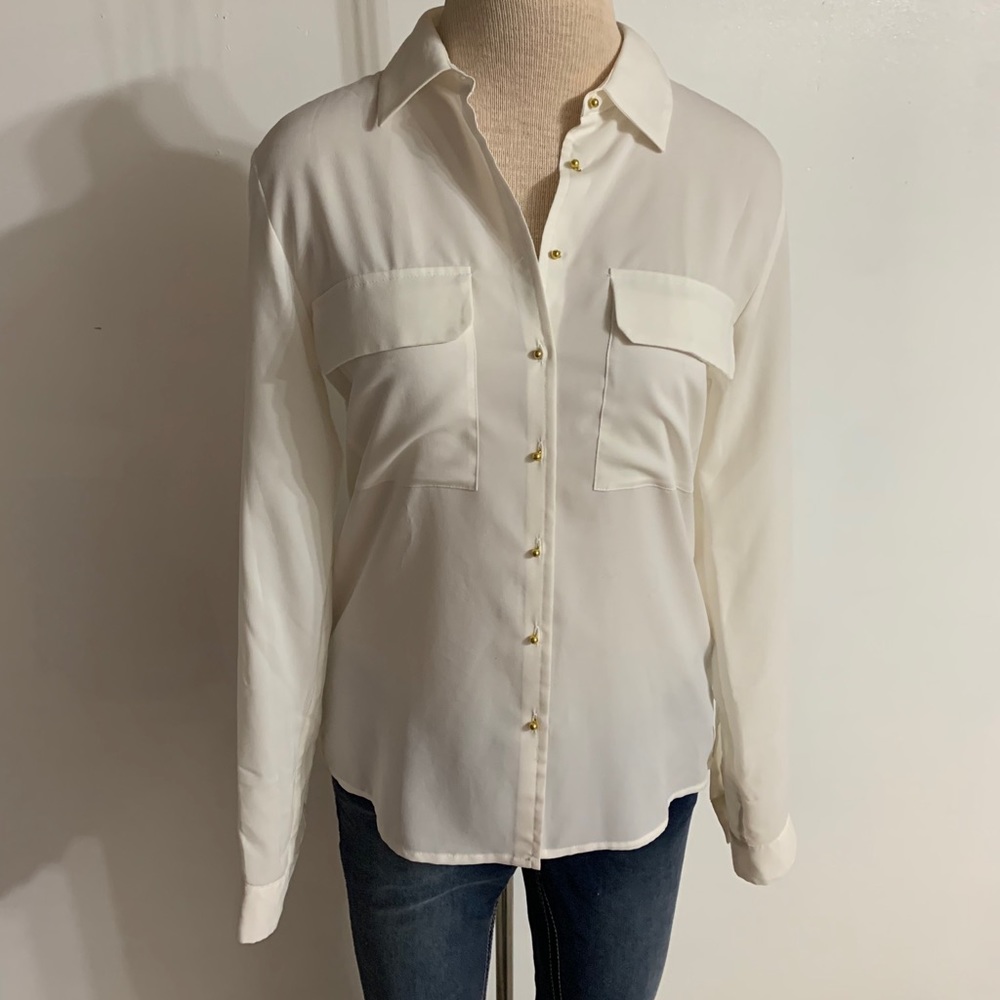 Calvin Klein Button Blouse